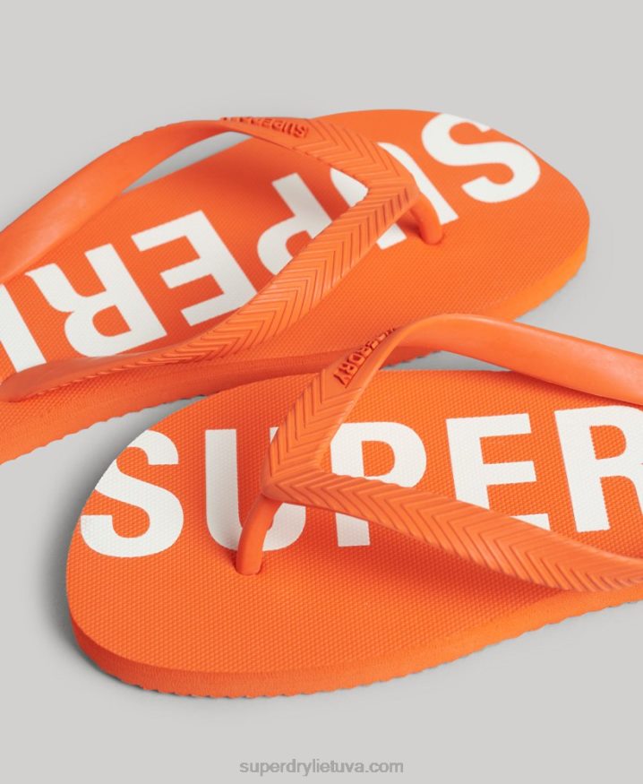 Superdry Code Core Sport Flip Flops Orange Men