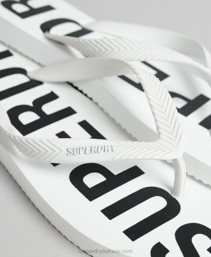 Superdry Code Core Sport Flip Flops White Men