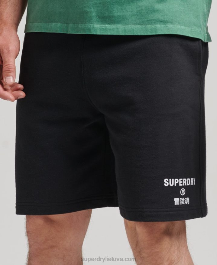 Superdry Code Core Sport Shorts Black Men