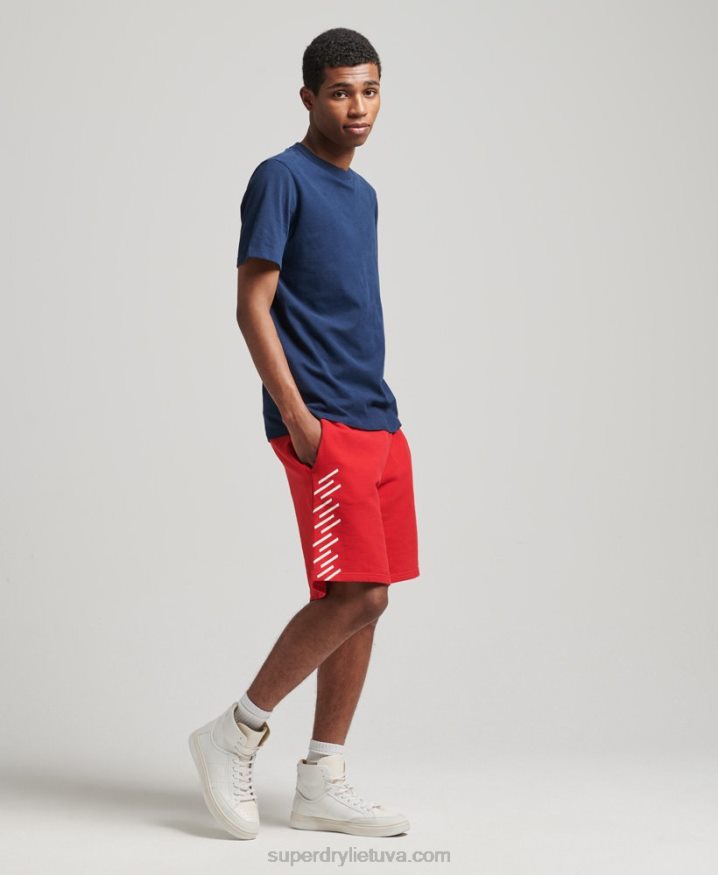 Superdry Code Core Sport Shorts Red Men