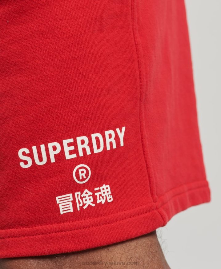 Superdry Code Core Sport Shorts Red Men