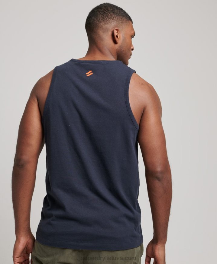 Superdry Code Core Sport Vest Navy Men