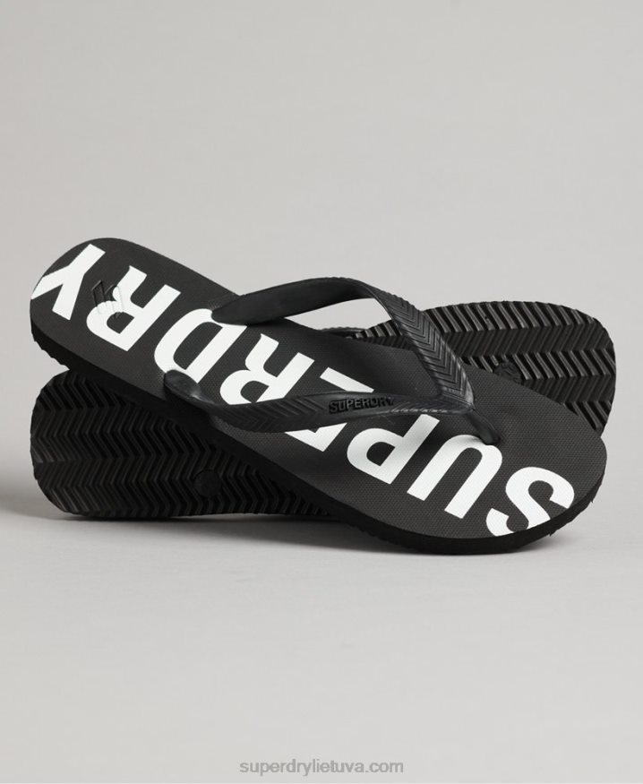 Superdry Code Essential Flip Flops Black Men