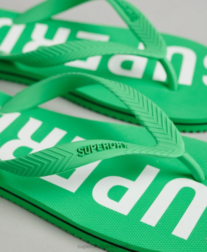 Superdry Code Essential Flip Flops Green Men