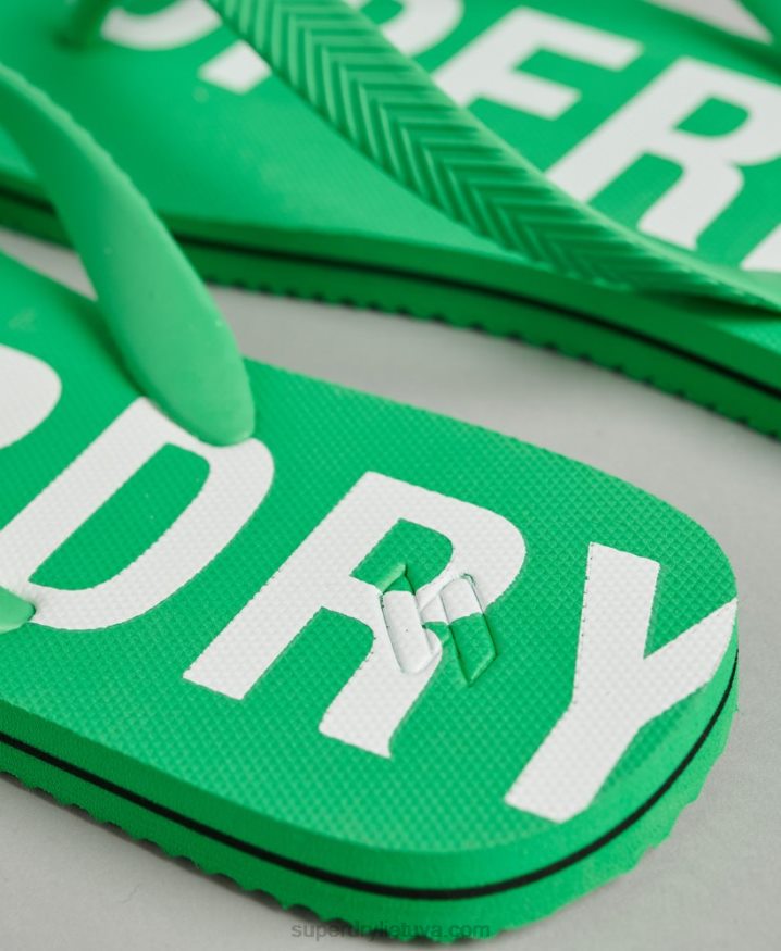 Superdry Code Essential Flip Flops Green Men