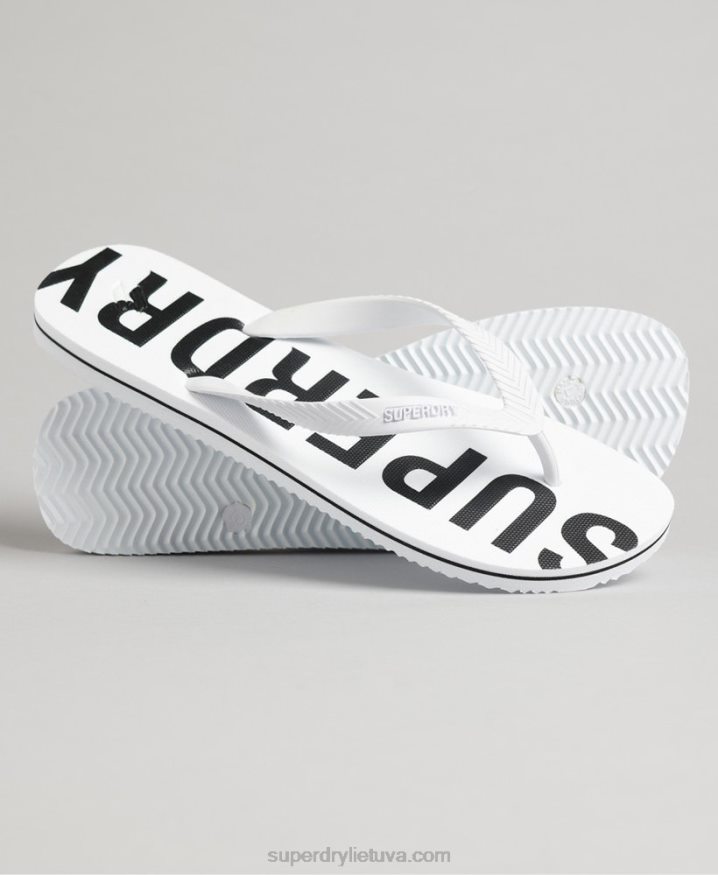 Superdry Code Essential Flip Flops White Men