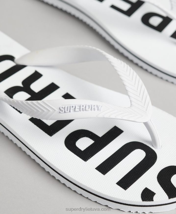 Superdry Code Essential Flip Flops White Men