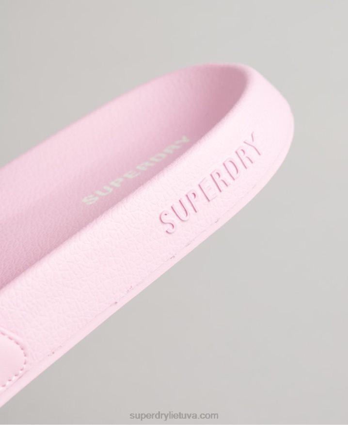 Superdry Code Essential Pool Sliders Pink Men