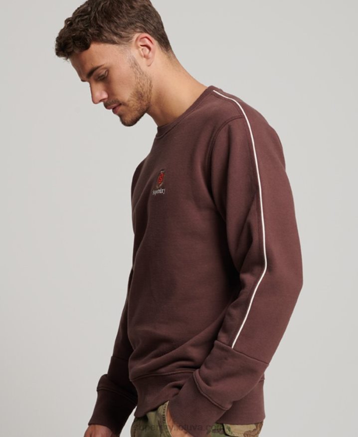 Superdry Code Heritage Crew Sweatshirt Brown Men