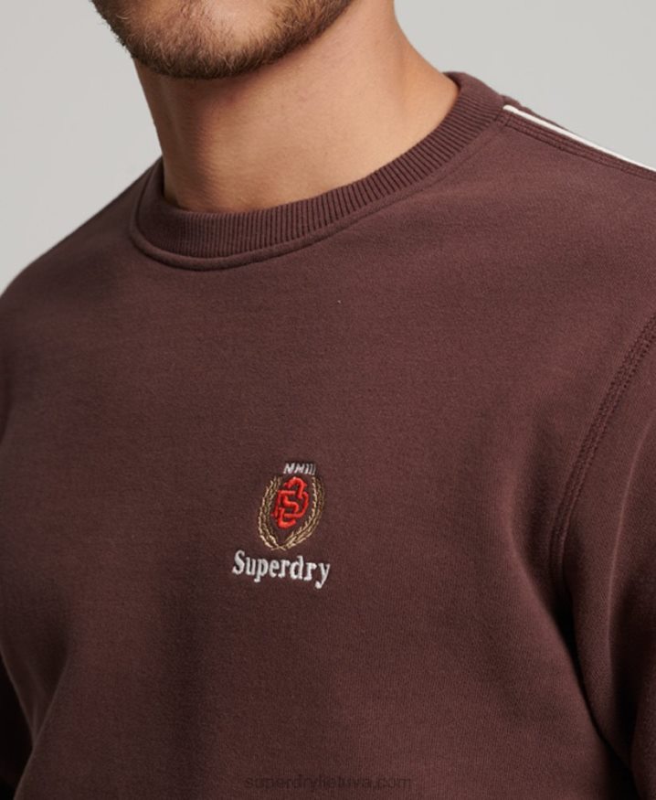 Superdry Code Heritage Crew Sweatshirt Brown Men