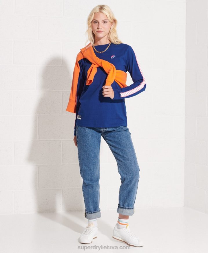 Superdry Code Logo Top Navy Women