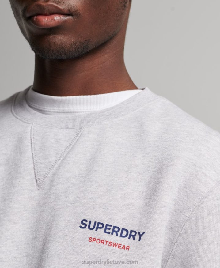 Superdry Code Sportswear Crew Sweatshirt Grey Men