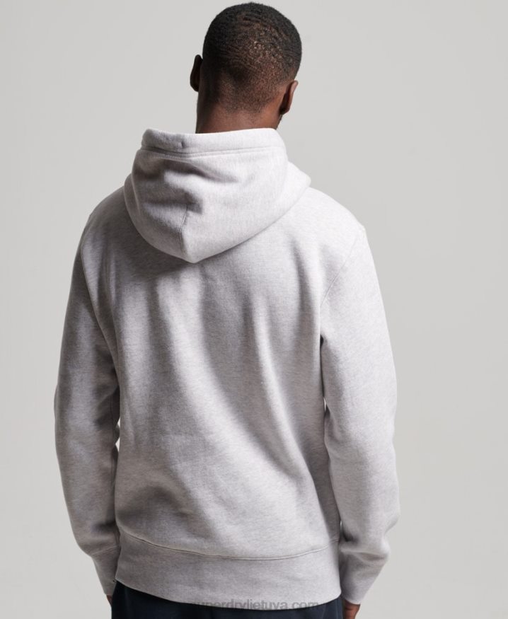 Superdry Code Sportswear Hoodie Grey Men