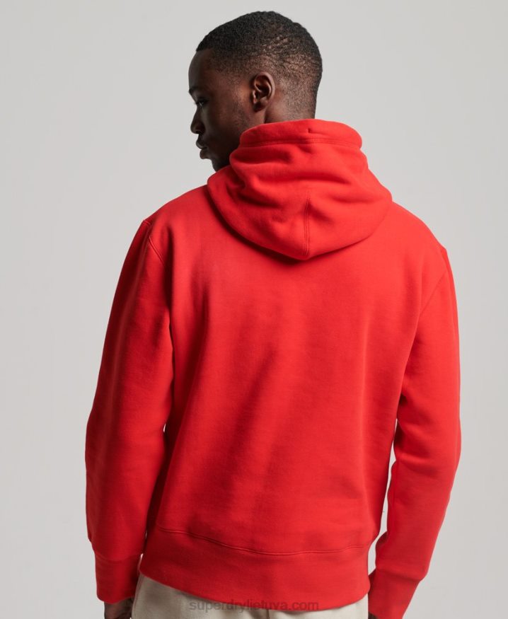 Superdry Code Sportswear Hoodie Red Men