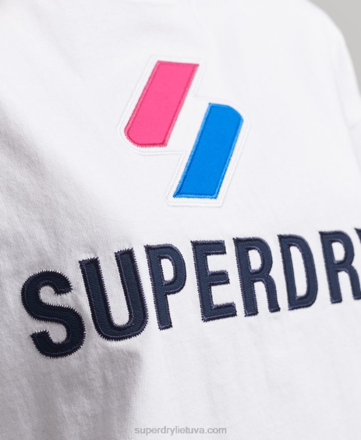 Superdry Code Stacked Boxy T-Shirt White Women