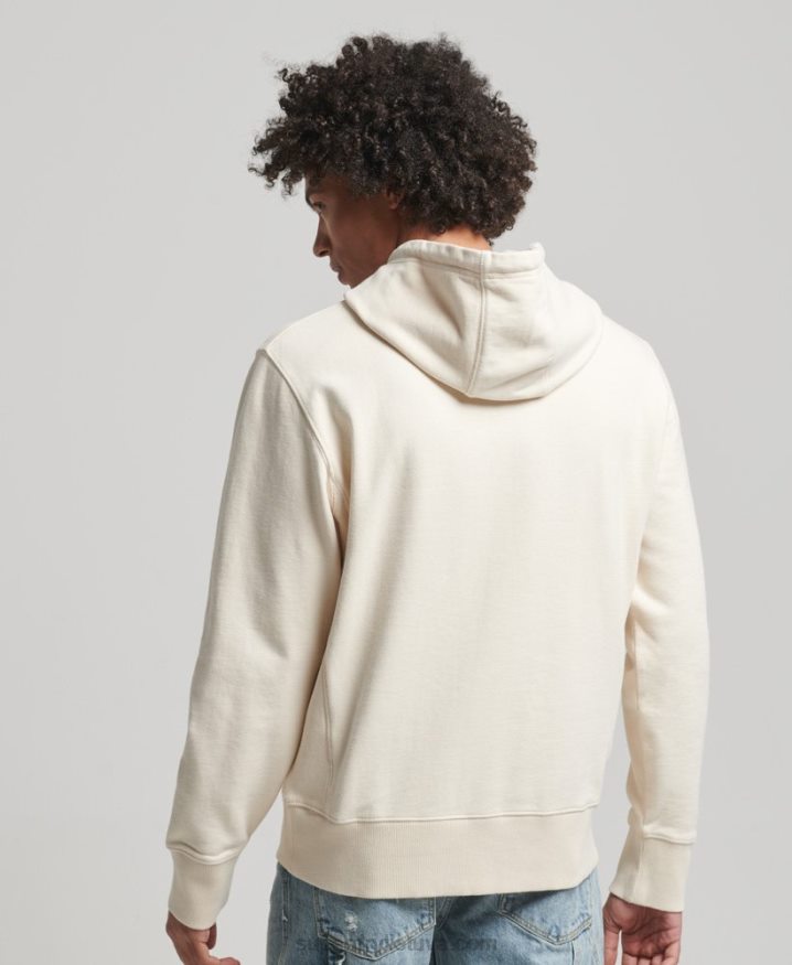 Superdry Code Surplus Logo Hoodie Cream Men