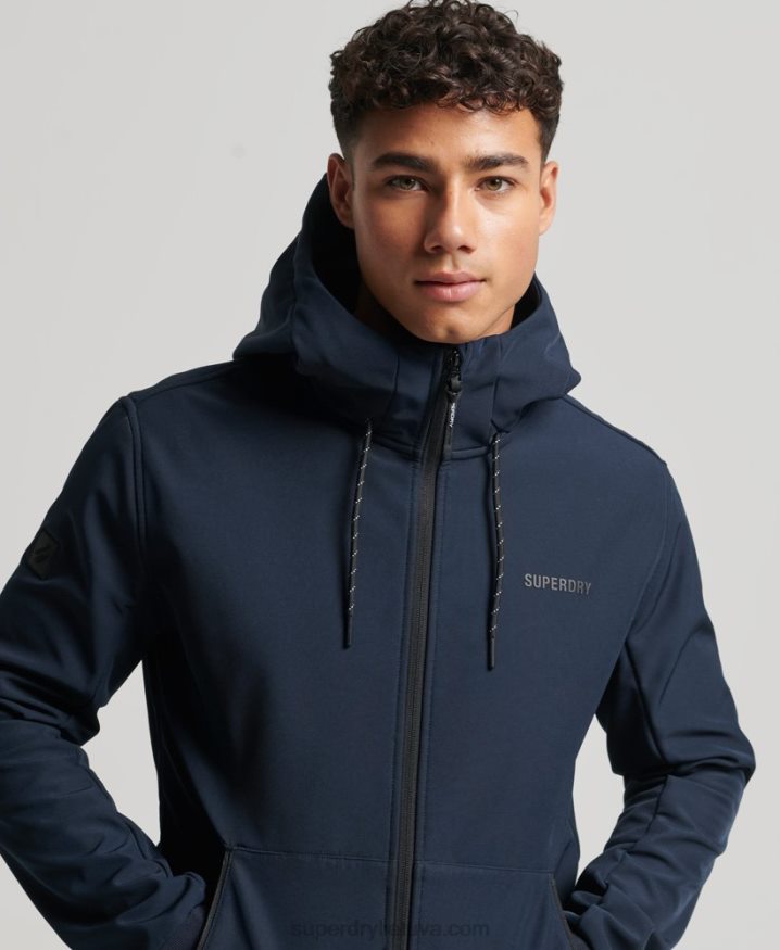 Superdry Code Tech Rib Trekker Jacket Navy Men