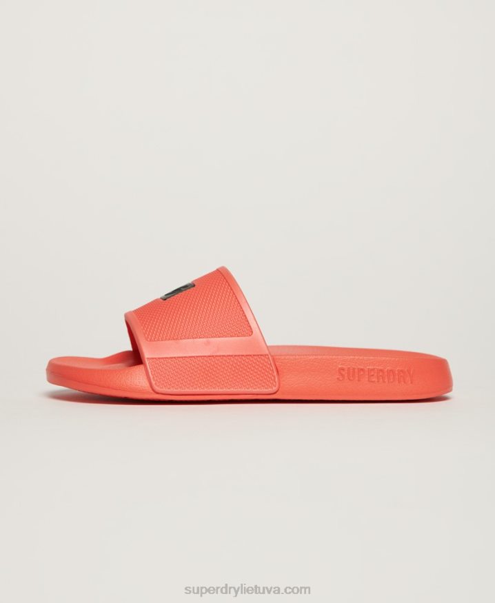 Superdry Code Tech Sliders Red Women