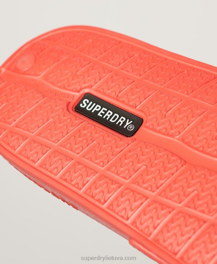 Superdry Code Tech Sliders Red Women