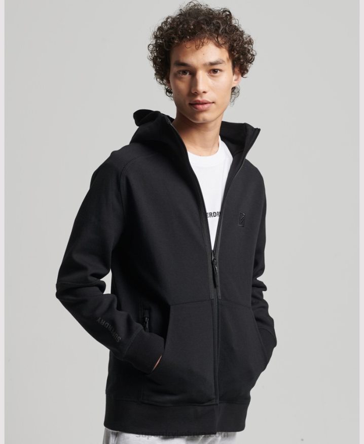 Superdry Code Tech Zip Hoodie Black Men