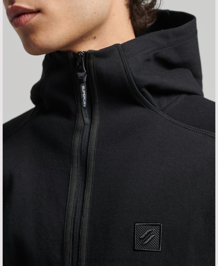 Superdry Code Tech Zip Hoodie Black Men