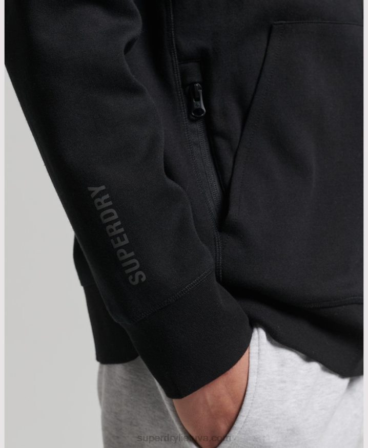 Superdry Code Tech Zip Hoodie Black Men