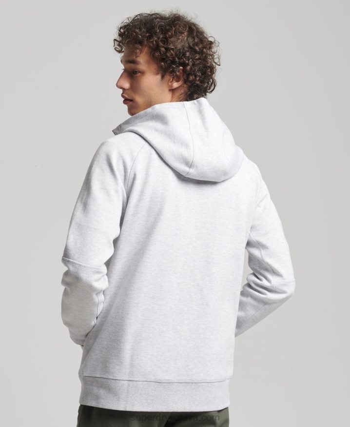 Superdry Code Tech Zip Hoodie Grey Men