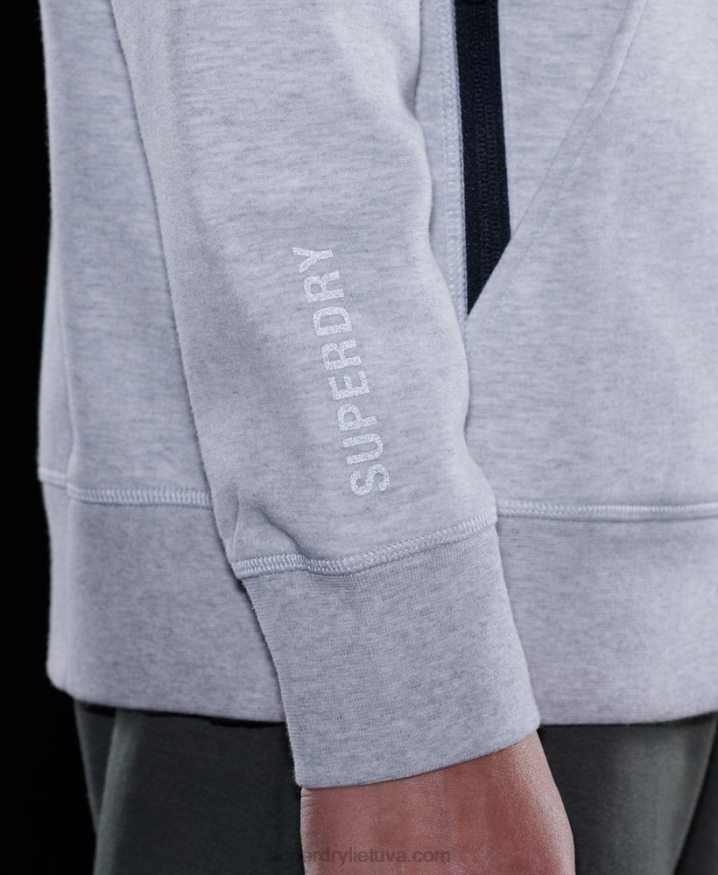 Superdry Code Tech Zip Hoodie Grey Men