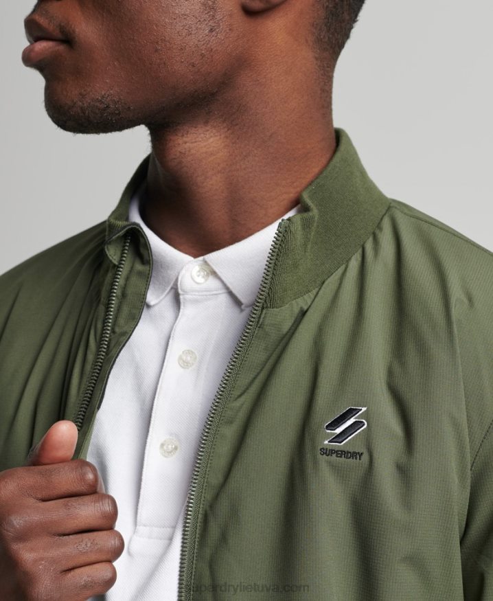 Superdry Code Training Harrington Jacket Khaki Men