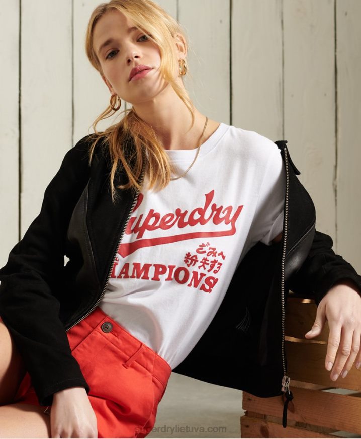 Superdry Collegiate Cali State T-Shirt White Women