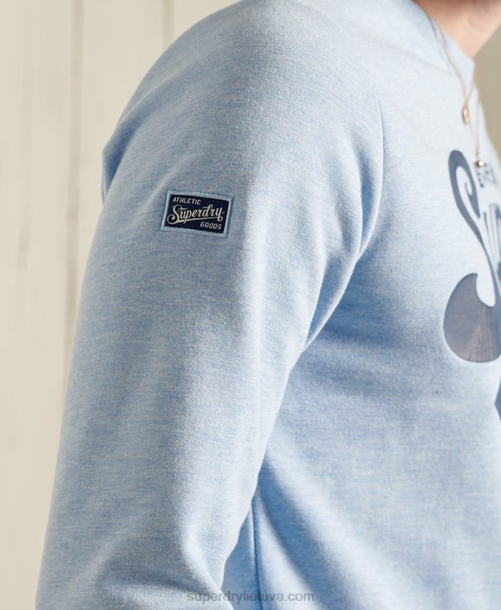 Superdry Collegiate Crew Neck Sweatshirt Blue Men