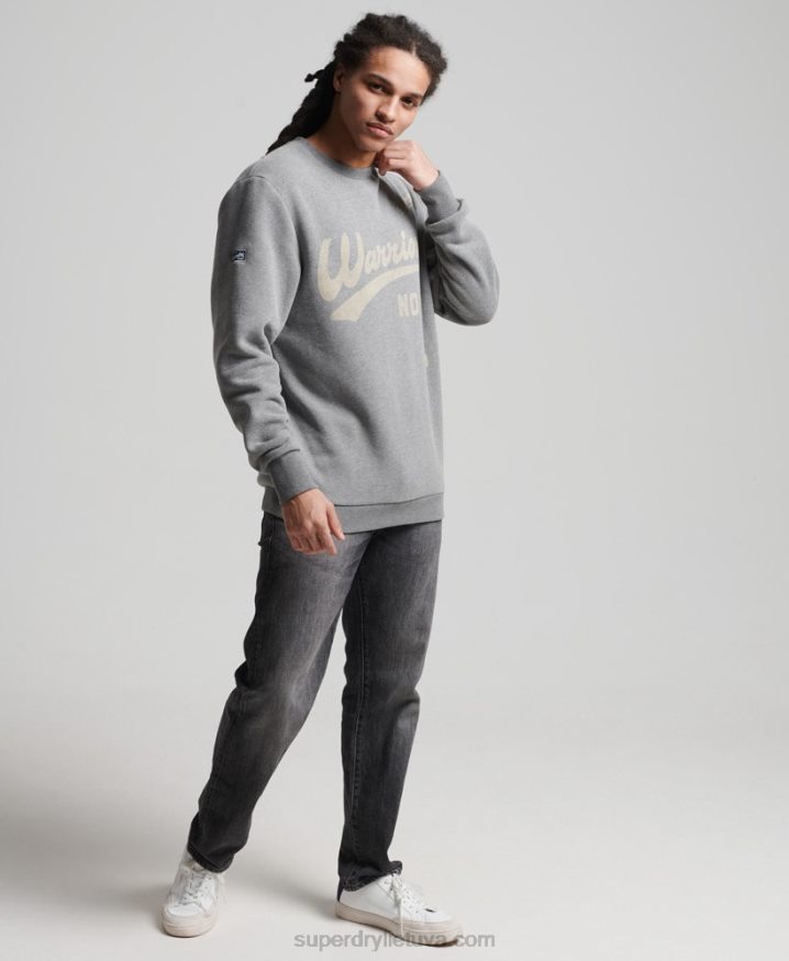 Superdry Collegiate Crew Sweatshirt Dark Grey Men