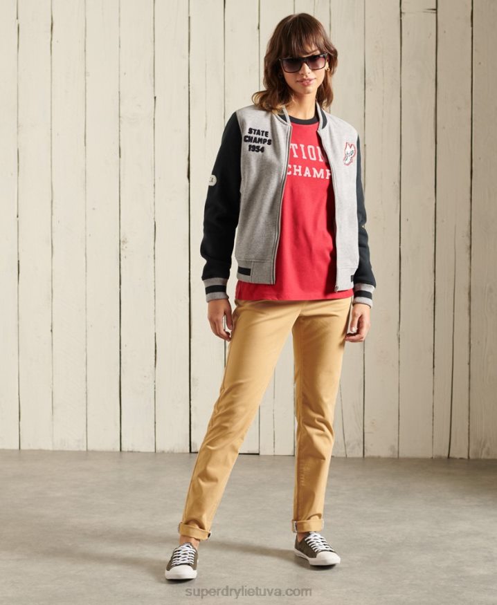 Superdry Collegiate Ivy League T-Shirt Red Women