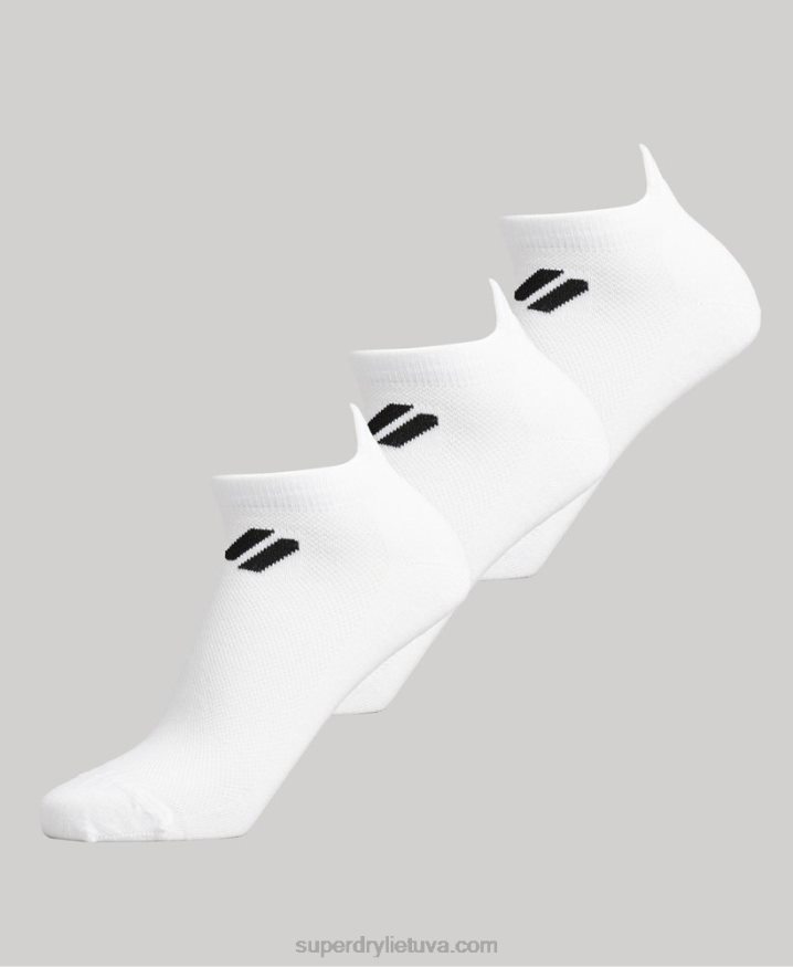 Superdry Coolmax Ankle Socks White Men