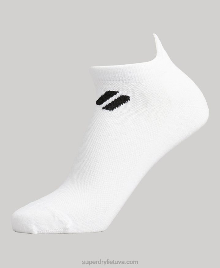 Superdry Coolmax Ankle Socks White Men