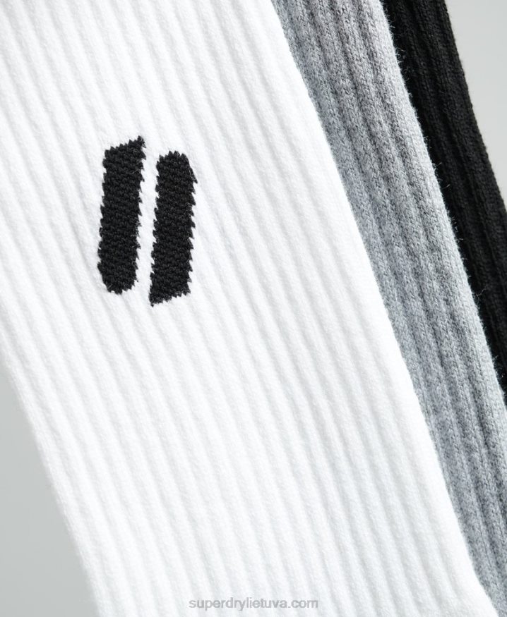 Superdry Coolmax Crew Socks White Men