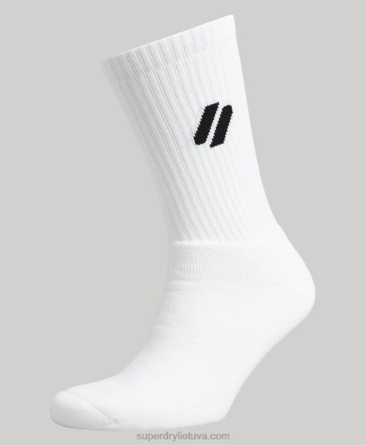 Superdry Coolmax Crew Socks White Men