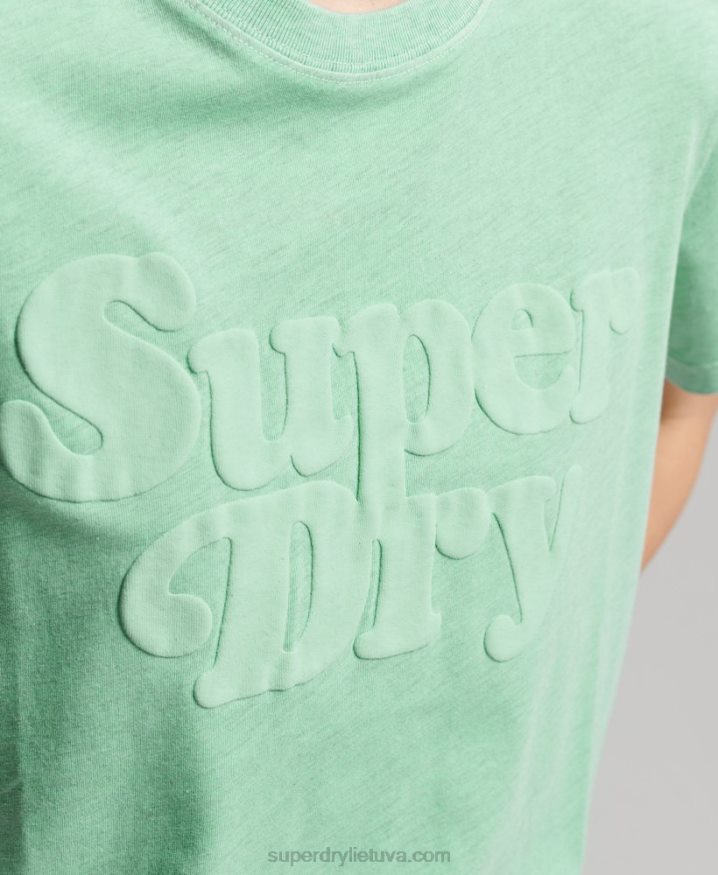 Superdry Cooper Classic 70s Logo T-Shirt Green Women