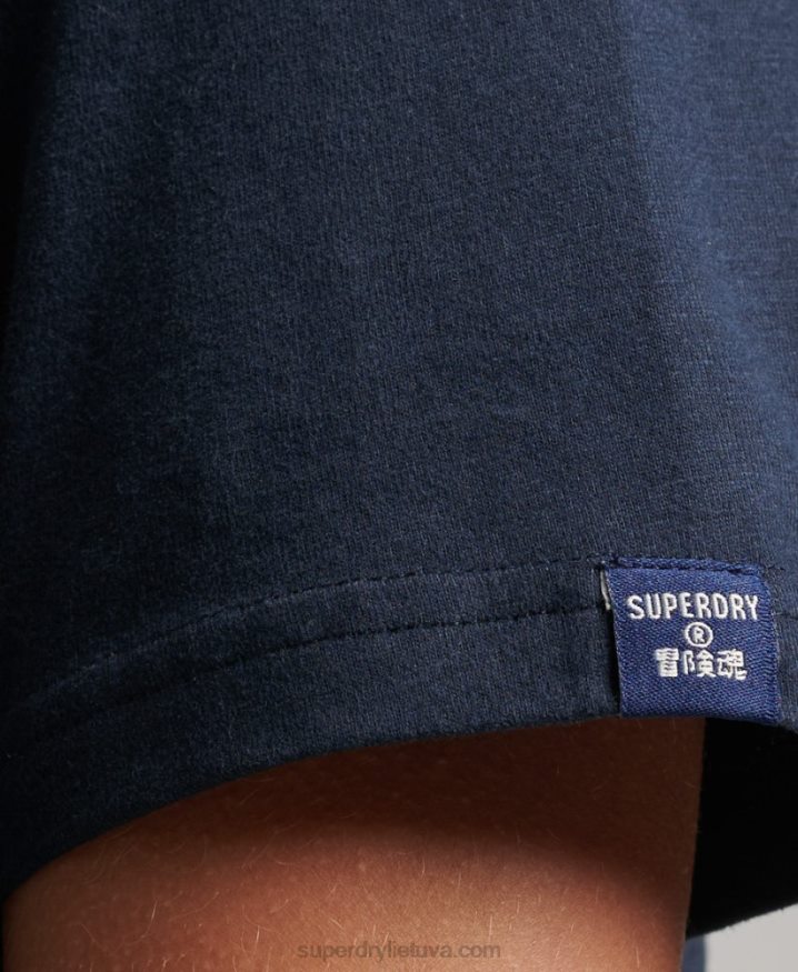 Superdry Cooper Classic 70s Logo T-Shirt Navy Women