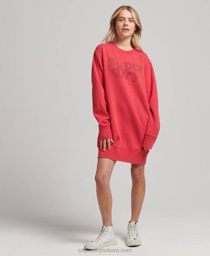 Superdry Cooper Classic Dress Red Women