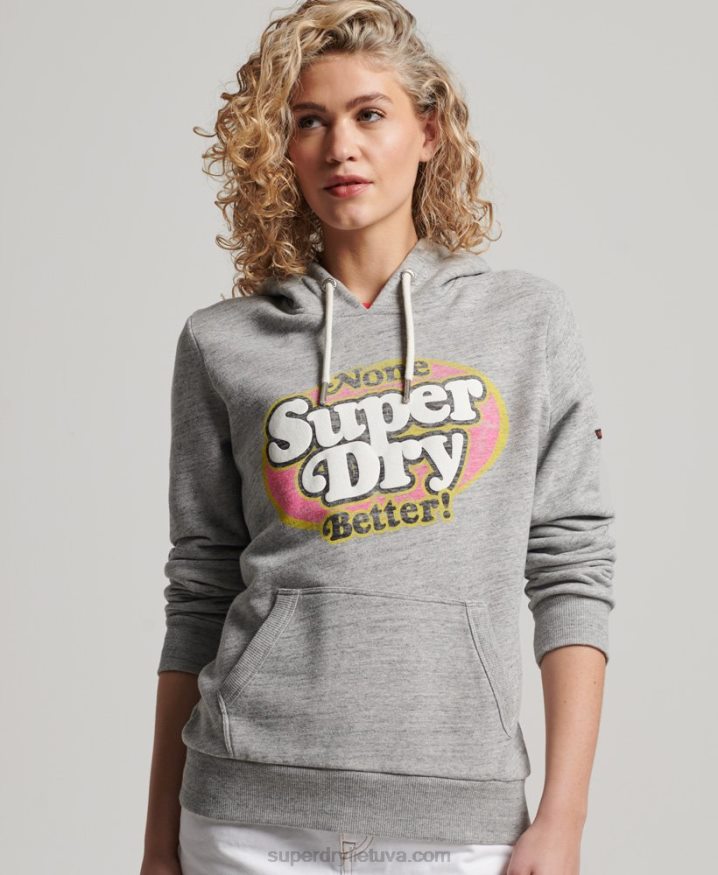 Superdry Cooper Classic Hoodie Grey Women