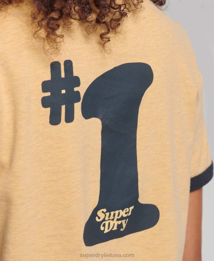 Superdry Cooper Nostalgia T-Shirt Yellow Women