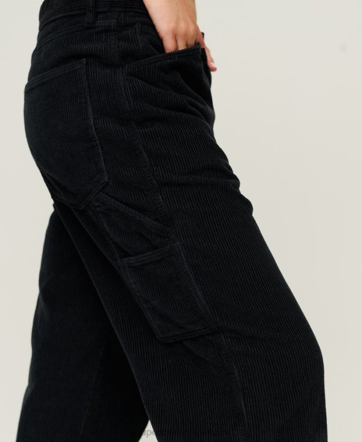 Superdry Cord Carpenter Trousers Navy Women