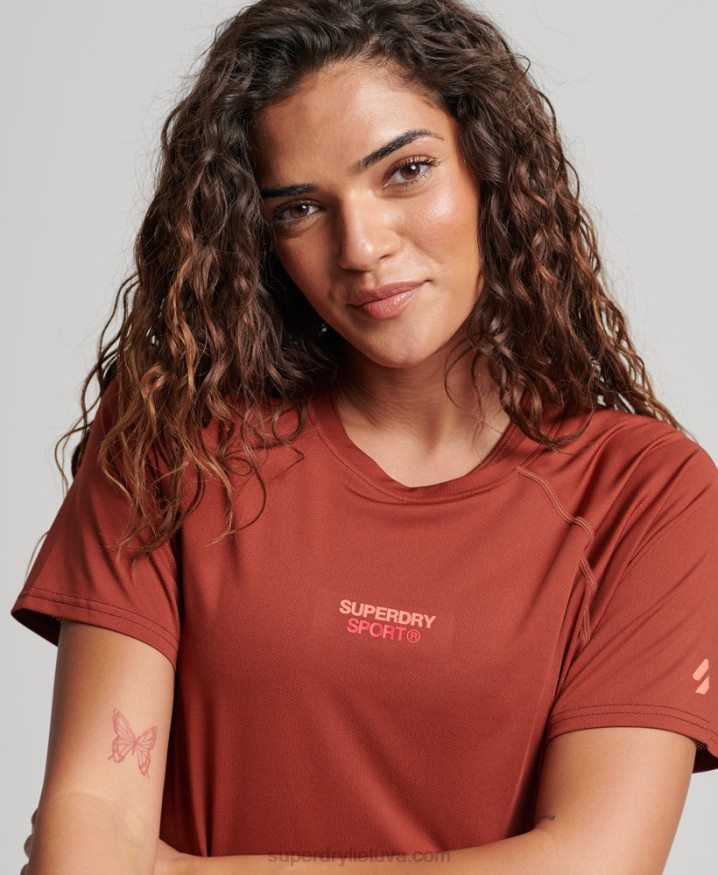 Superdry Core Active T-Shirt Brown Women