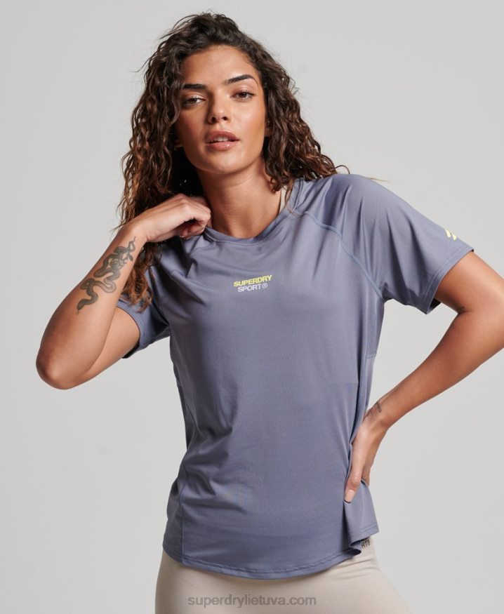 Superdry Core Active T-Shirt Purple Women