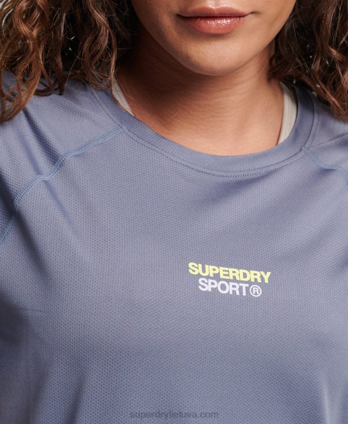 Superdry Core Active T-Shirt Purple Women