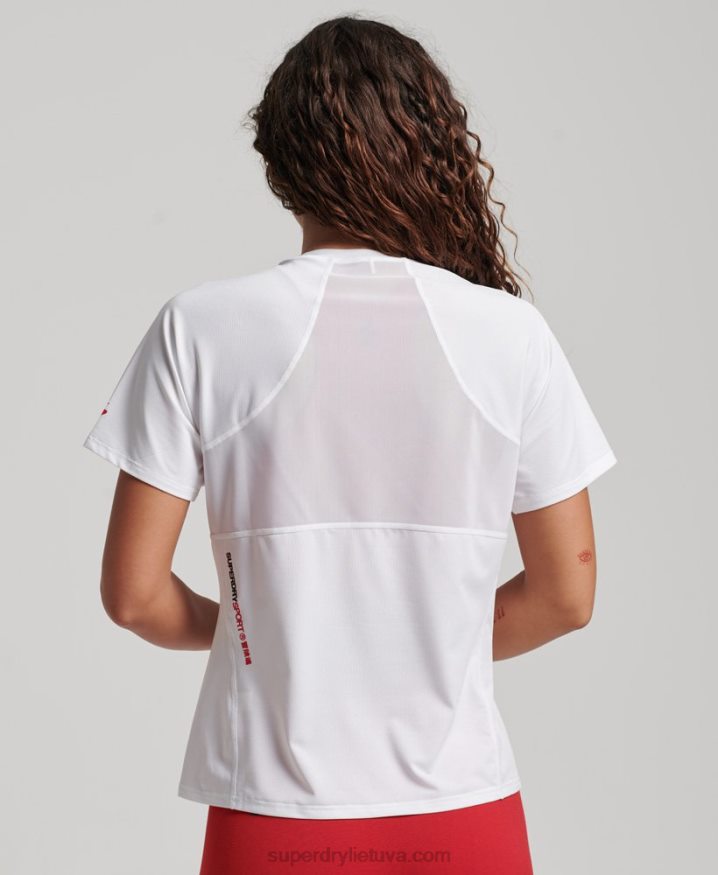 Superdry Core Active T-Shirt White Women