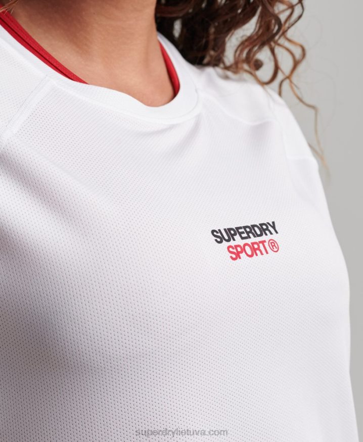 Superdry Core Active T-Shirt White Women