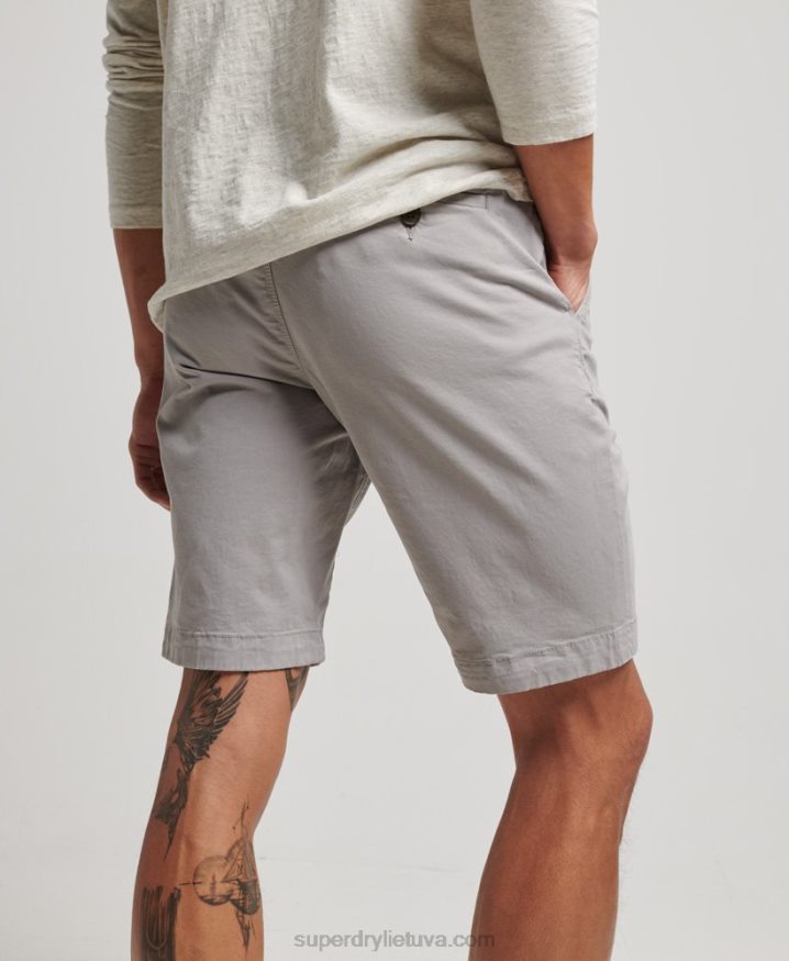 Superdry Core Chino Shorts Light Grey Men