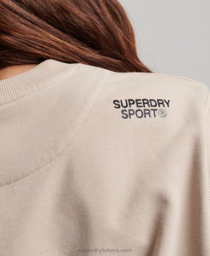 Superdry Core Crew Sweatshirt Beige Women